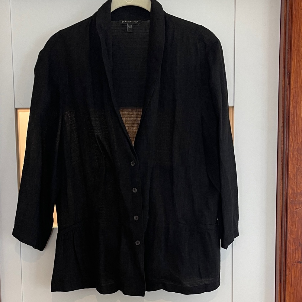 Eileen Fisher Women's Classic Black Blazer